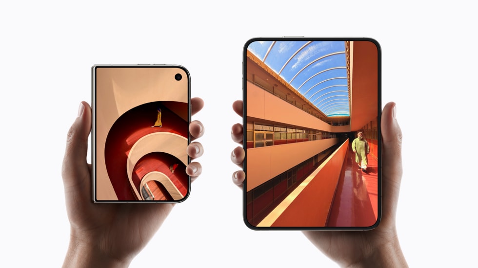 iPhone Duo shown folded and unfolded